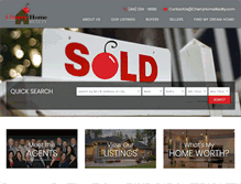 Tablet Screenshot of cherryhomerealty.com